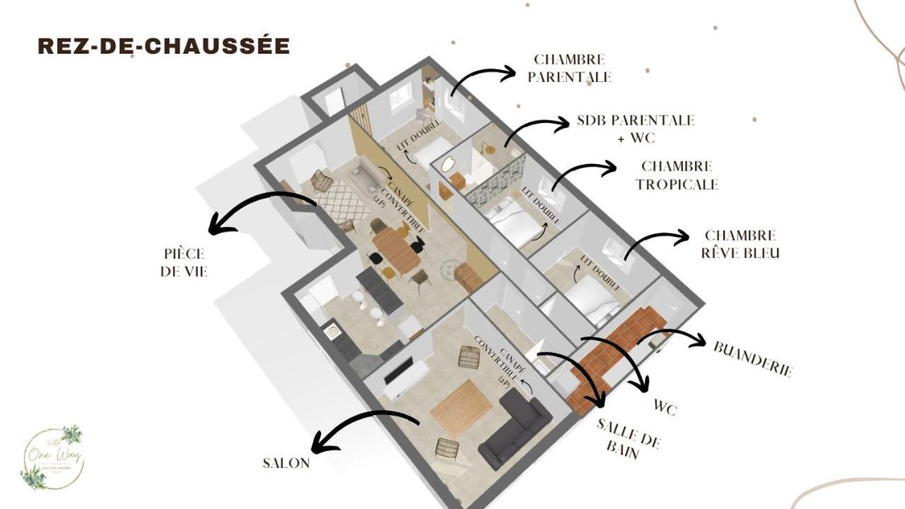 Villa Oneway, Piscine Privee, Classee 3 Etoiles Sainte-Rose Eksteriør bilde